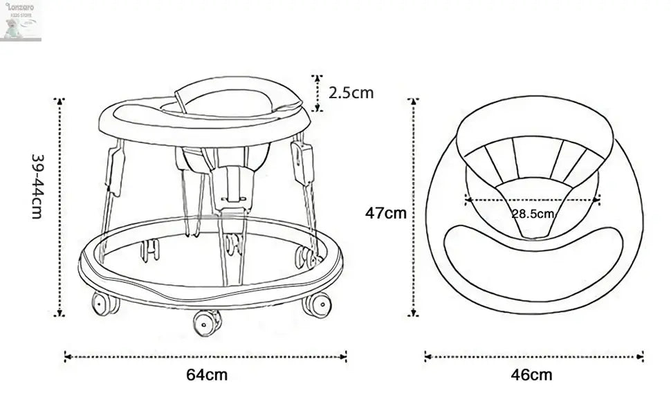 UBRAVOO Flexibele Baby Loopfiets met Wielen Lonzaro Kids