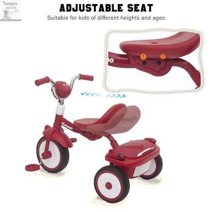 UBRAVOO Vouwbare Trike met Verlichting en Schokdemping Lonzaro Kids