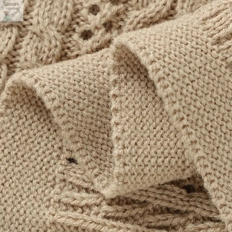 Unisex Gebreide Baby Deken 90x70cm - Lonzaro Kids 