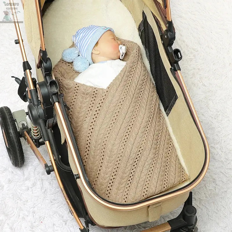 Unisex Gebreide Baby Deken 90x70cm - Lonzaro Kids 