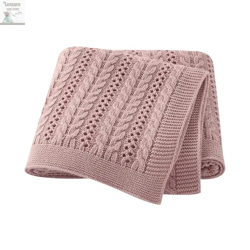 Unisex Gebreide Baby Deken 90x70cm - Lonzaro Kids 82W1746-3