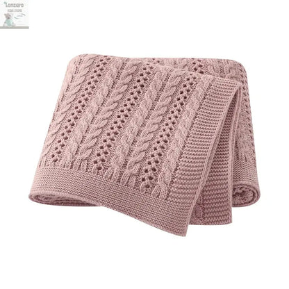 Unisex Gebreide Baby Deken 90x70cm - Lonzaro Kids 82W1746-3