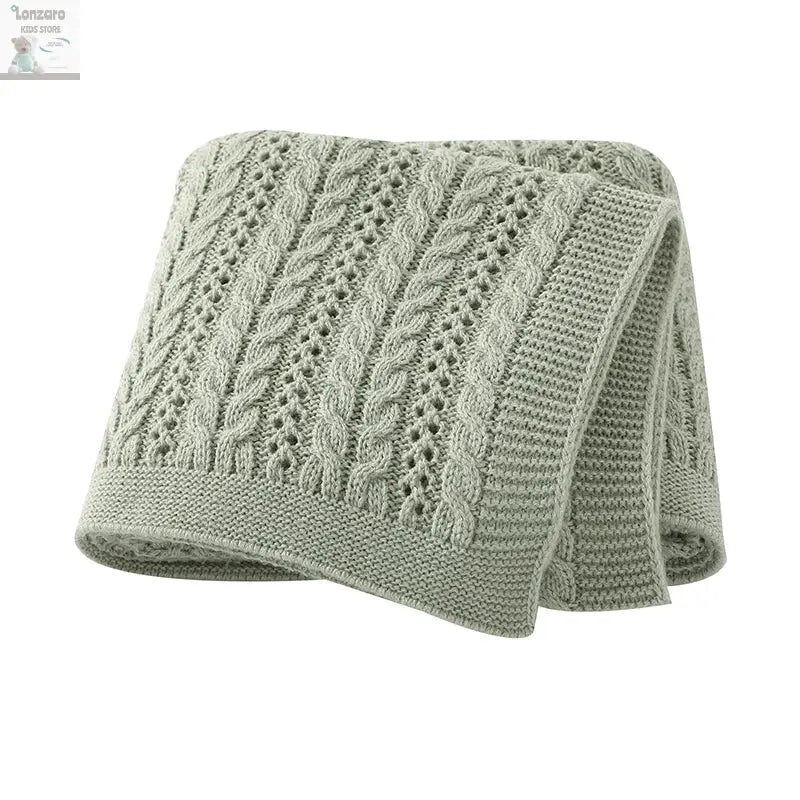 Unisex Gebreide Baby Deken 90x70cm - Lonzaro Kids 82W1746-4