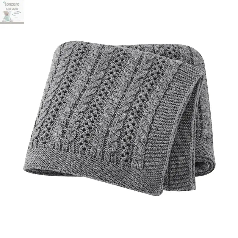 Unisex Gebreide Baby Deken 90x70cm - Lonzaro Kids 82W1746