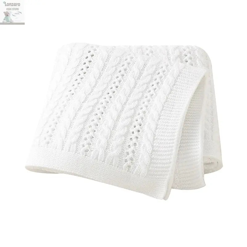 Unisex Gebreide Baby Deken 90x70cm - Lonzaro Kids 82W1746-1