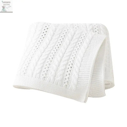 Unisex Gebreide Baby Deken 90x70cm - Lonzaro Kids 82W1746-1