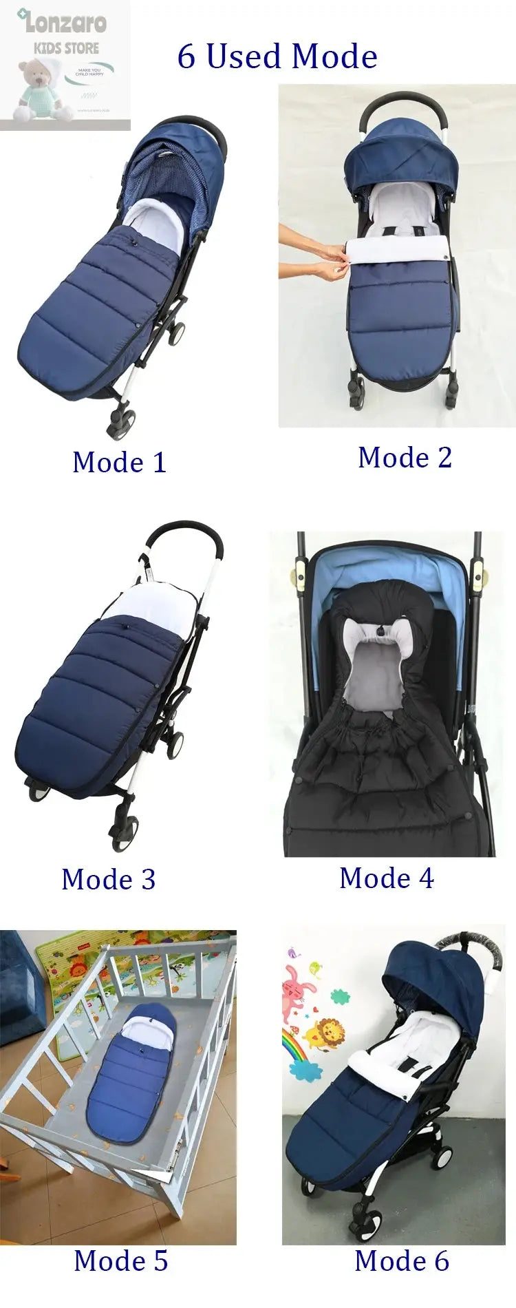 Voetenzak  Baby’s Comfort en Warm - Lonzaro Kids