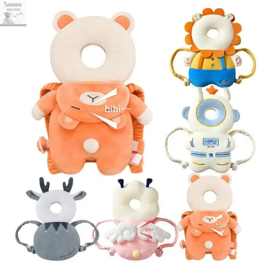 Kussen Rugzak voor Baby's - Valbescherming Dierenvorm - Lonzaro Kids