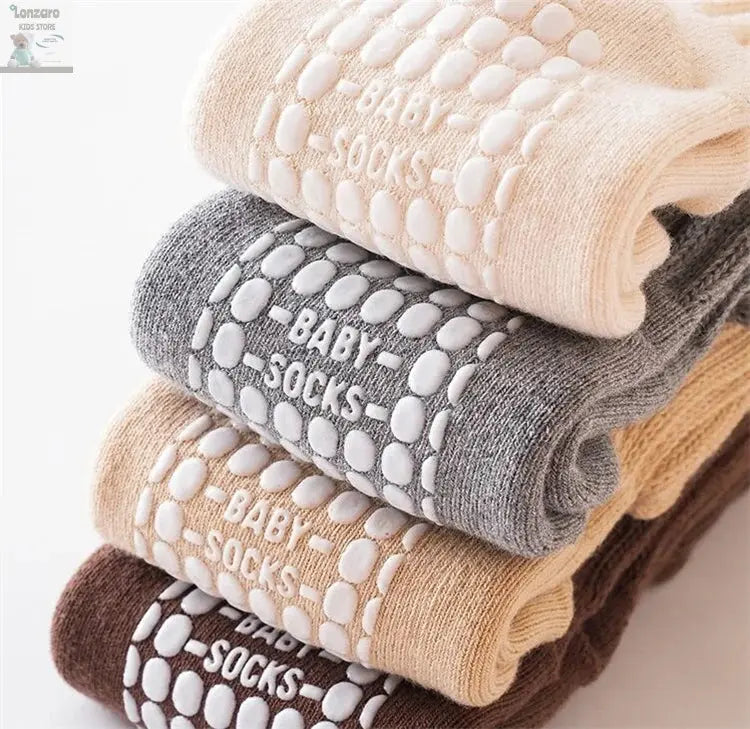 Zachte Antislip Kniesokken voor Baby's 0-4Y Lonzaro Kids