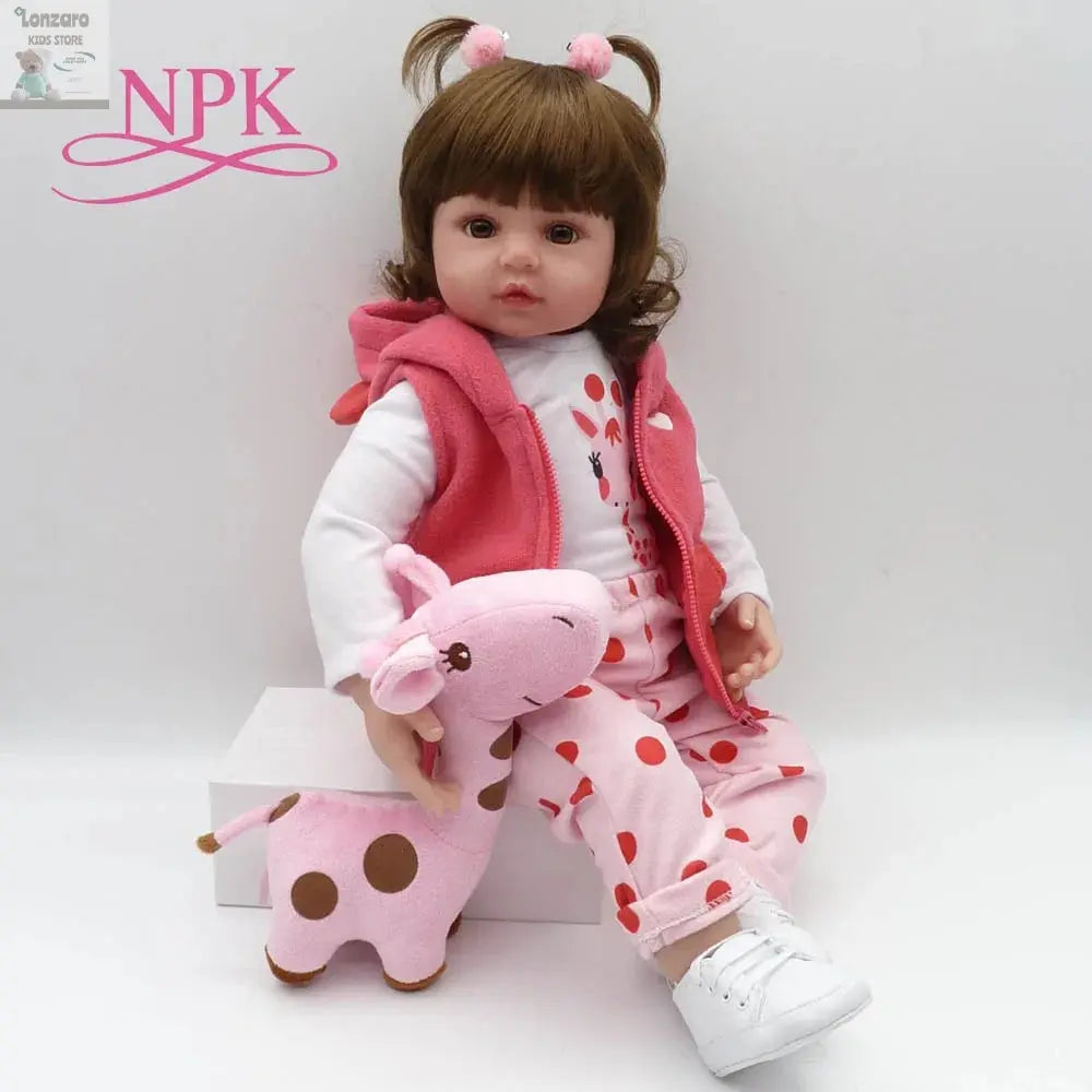 bebe doll reborn toddler 47cm soft silicone reborn  baby dolls soft body lifelike menina  Christmas surprice girl gifts doll Lonzaro Kids