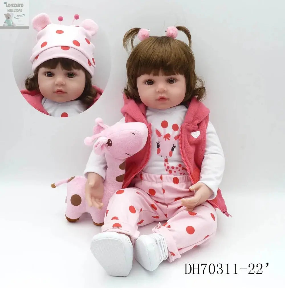 bebe doll reborn toddler 47cm soft silicone reborn  baby dolls soft body lifelike menina  Christmas surprice girl gifts doll Lonzaro Kids