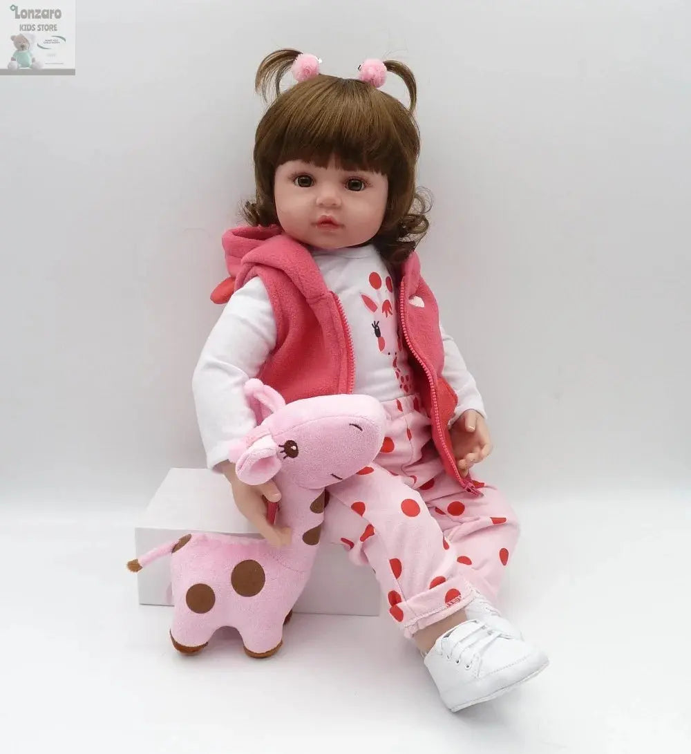 bebe doll reborn toddler 47cm soft silicone reborn  baby dolls soft body lifelike menina  Christmas surprice girl gifts doll Lonzaro Kids
