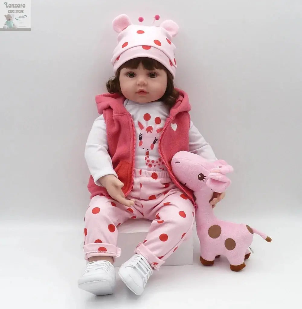 bebe doll reborn toddler 47cm soft silicone reborn  baby dolls soft body lifelike menina  Christmas surprice girl gifts doll Lonzaro Kids
