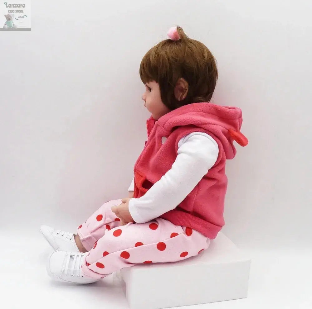 bebe doll reborn toddler 47cm soft silicone reborn  baby dolls soft body lifelike menina  Christmas surprice girl gifts doll Lonzaro Kids