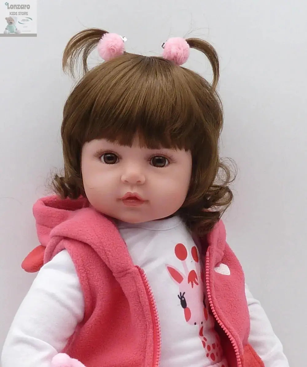 bebe doll reborn toddler 47cm soft silicone reborn  baby dolls soft body lifelike menina  Christmas surprice girl gifts doll Lonzaro Kids