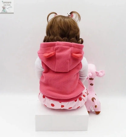 bebe doll reborn toddler 47cm soft silicone reborn  baby dolls soft body lifelike menina  Christmas surprice girl gifts doll Lonzaro Kids