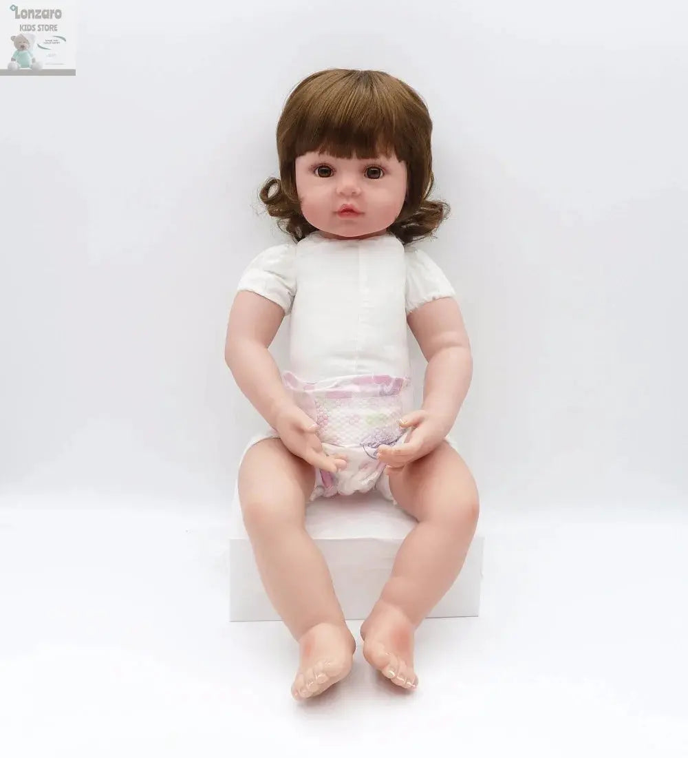 bebe doll reborn toddler 47cm soft silicone reborn  baby dolls soft body lifelike menina  Christmas surprice girl gifts doll Lonzaro Kids