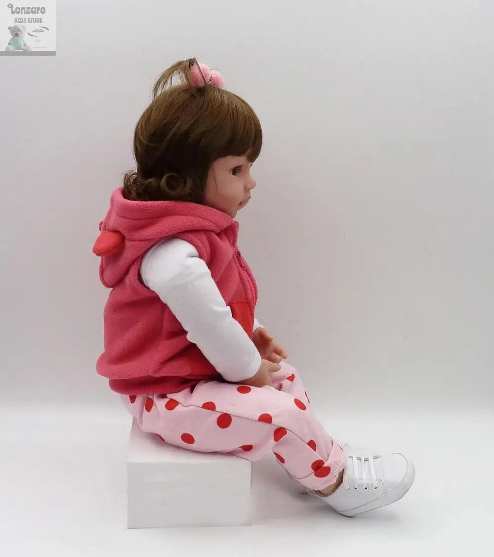bebe doll reborn toddler 47cm soft silicone reborn  baby dolls soft body lifelike menina  Christmas surprice girl gifts doll Lonzaro Kids