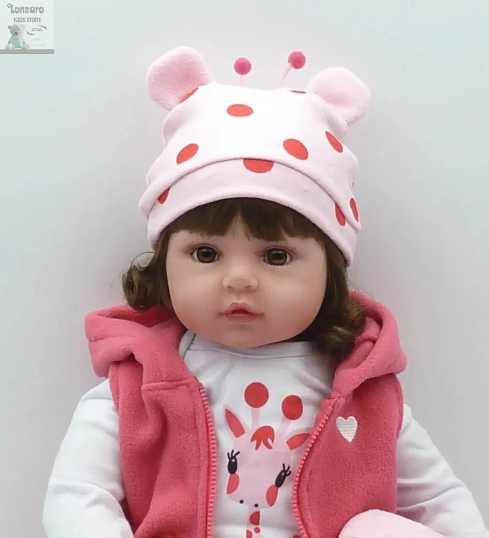 bebe doll reborn toddler 47cm soft silicone reborn  baby dolls soft body lifelike menina  Christmas surprice girl gifts doll Lonzaro Kids