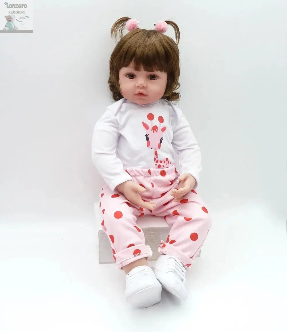 bebe doll reborn toddler 47cm soft silicone reborn  baby dolls soft body lifelike menina  Christmas surprice girl gifts doll Lonzaro Kids