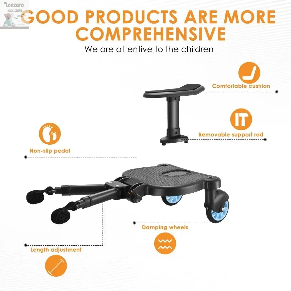 kinderwagen stapplank Lonzaro Kids