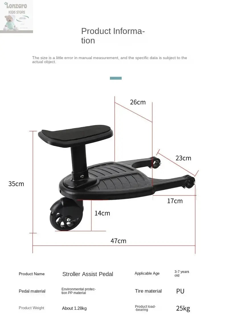 kinderwagen stapplank Lonzaro Kids