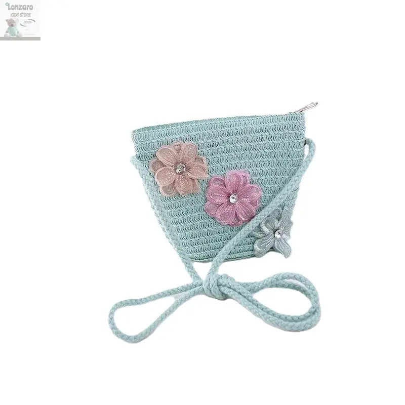 little girls summer straw sun hats and straw shoulder bags Lonzaro Kids