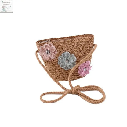 little girls summer straw sun hats and straw shoulder bags Lonzaro Kids